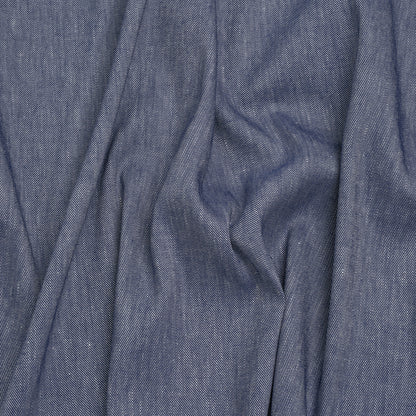 Stretch Linen Blend Denim Twill by Veronica Beard - Indigo - Designer Deadstock