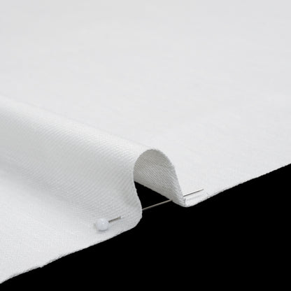 Stretch Linen Blend Twill by Veronica Beard - White - Designer Deadstock
