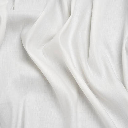 Stretch Linen Blend Twill by Veronica Beard - White - Designer Deadstock