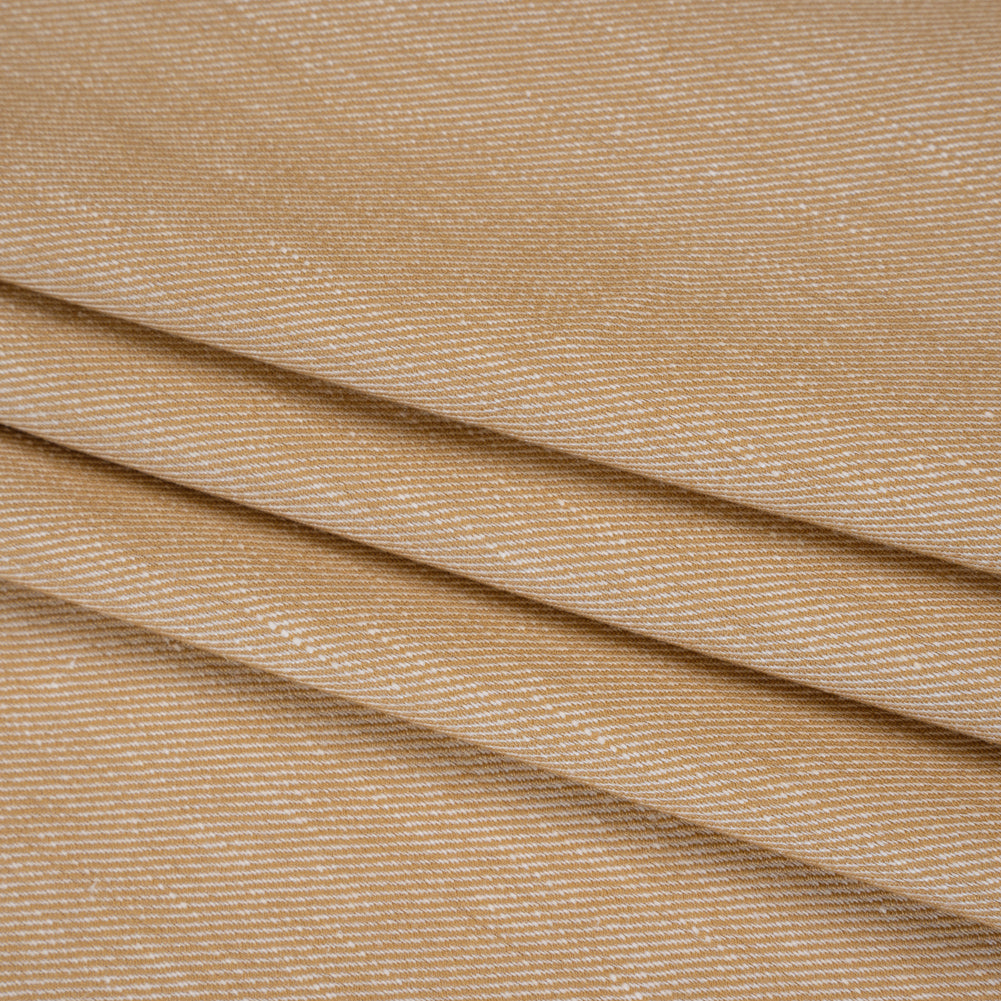 Stretch Linen Blend Twill by Veronica Beard - Khaki Beige - Designer Deadstock