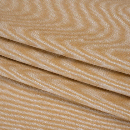 Stretch Linen Blend Twill by Veronica Beard - Khaki Beige - Designer Deadstock