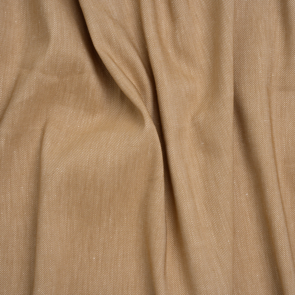 Stretch Linen Blend Twill by Veronica Beard - Khaki Beige - Designer Deadstock