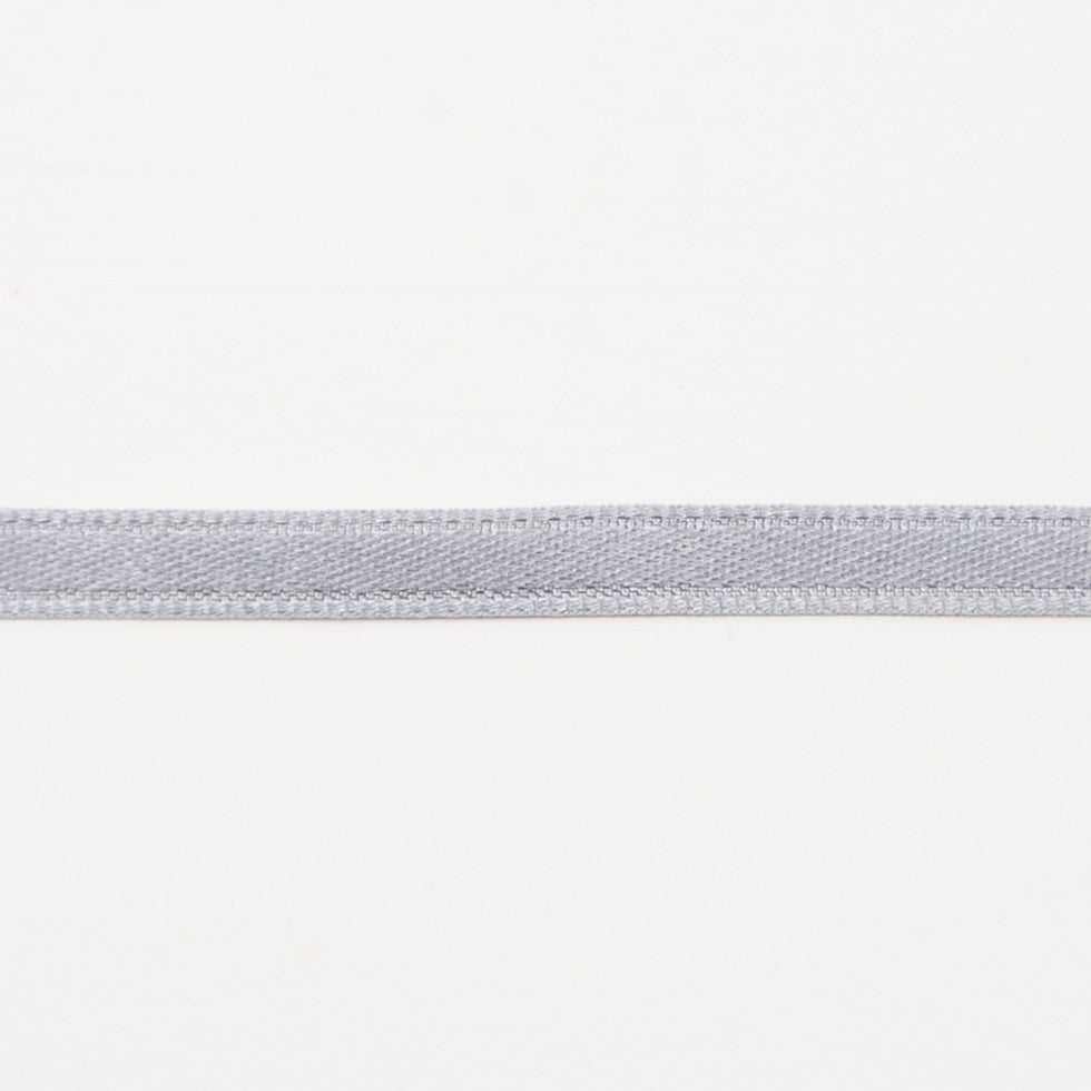 Dark Gray Double Face Silk Satin Ribbon Folded