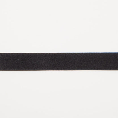 3/8" Black Double Face Silk Satin Ribbon Folded