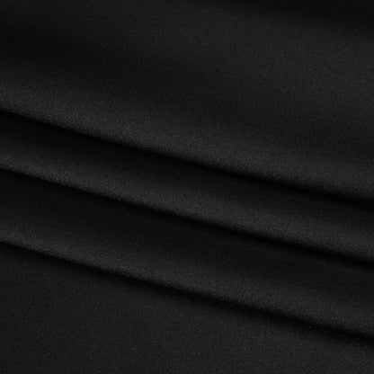 Stretch Polyester Charmeuse - Black - Mood Exclusive Junonia Collection