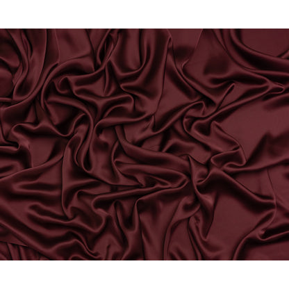 Stretch Polyester Charmeuse - Burgundy - Mood Exclusive Junonia Collection