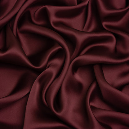 Stretch Polyester Charmeuse - Burgundy - Mood Exclusive Junonia Collection