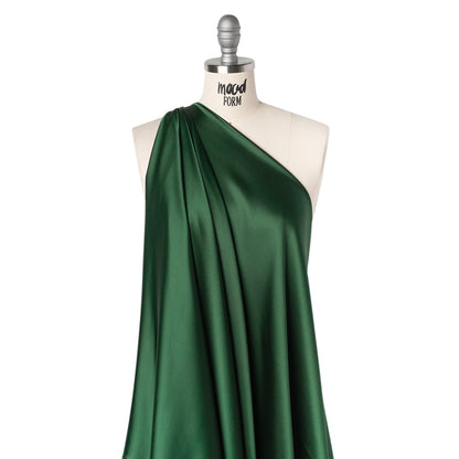 Stretch Polyester Charmeuse - Hunter Green - Mood Exclusive Junonia Collection