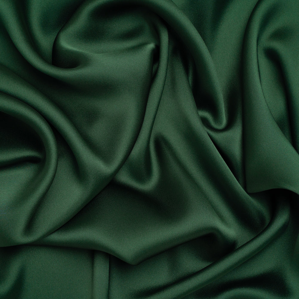 Stretch Polyester Charmeuse - Hunter Green - Mood Exclusive Junonia Collection