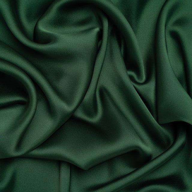Stretch Polyester Charmeuse - Hunter Green - Mood Exclusive Junonia Collection