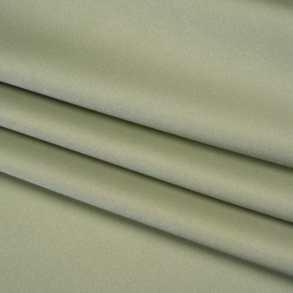Stretch Polyester Charmeuse - Celedon - Mood Exclusive Junonia Collection - Folded