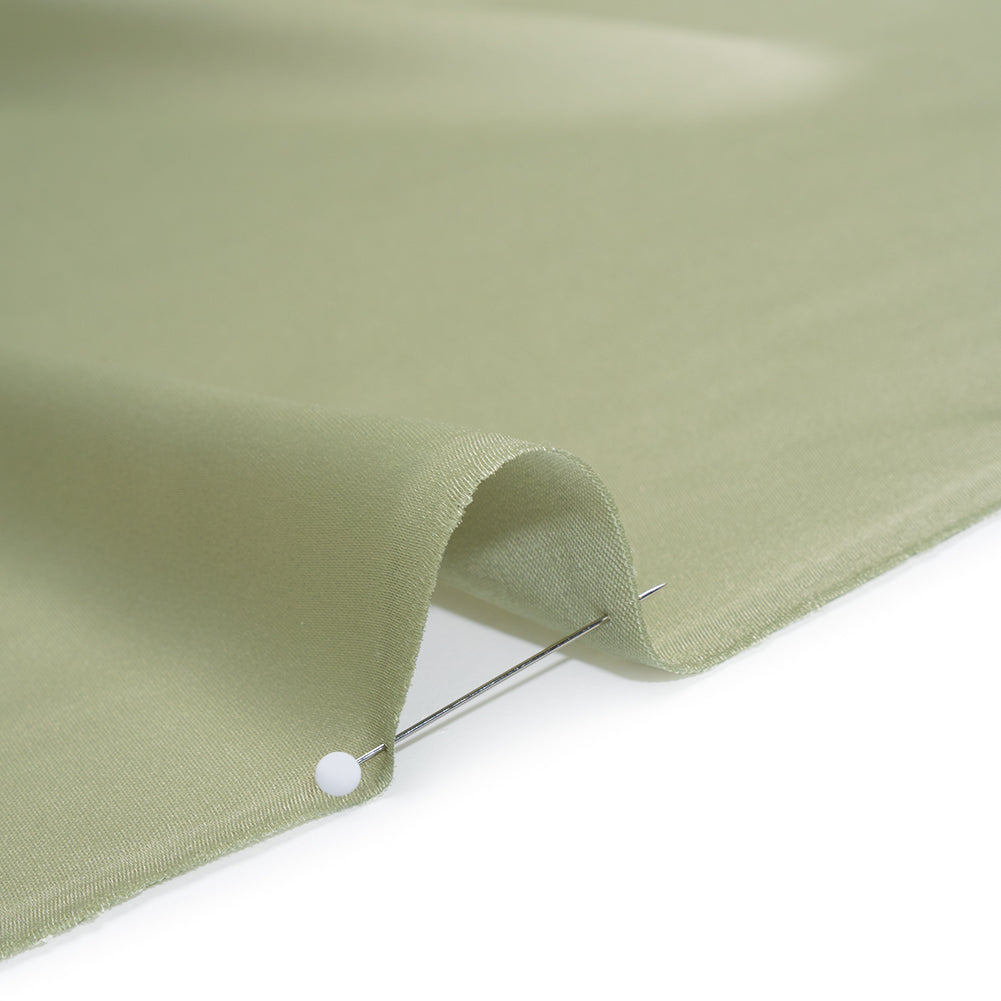 Stretch Polyester Charmeuse - Celedon - Mood Exclusive Junonia Collection - Detail