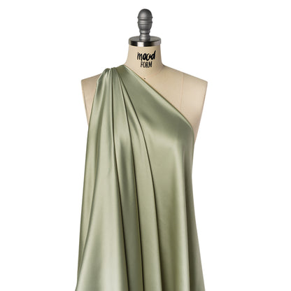 Stretch Polyester Charmeuse - Celedon - Mood Exclusive Junonia Collection
