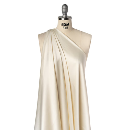 Stretch Polyester Charmeuse - Ivory - Mood Exclusive Junonia Collection