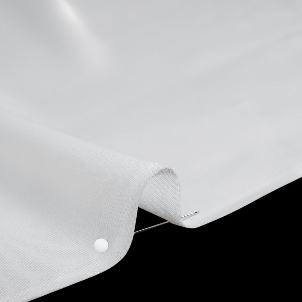 Stretch Polyester Charmeuse - Off-White - Mood Exclusive Junonia Collection - Detail