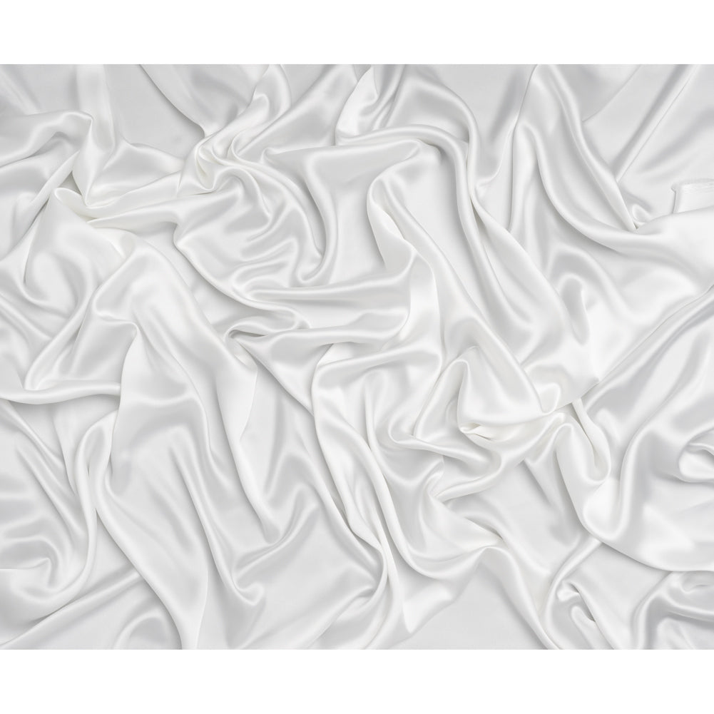 Stretch Polyester Charmeuse - Off-White - Mood Exclusive Junonia Collection - Full