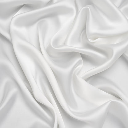 Stretch Polyester Charmeuse - Off-White - Mood Exclusive Junonia Collection
