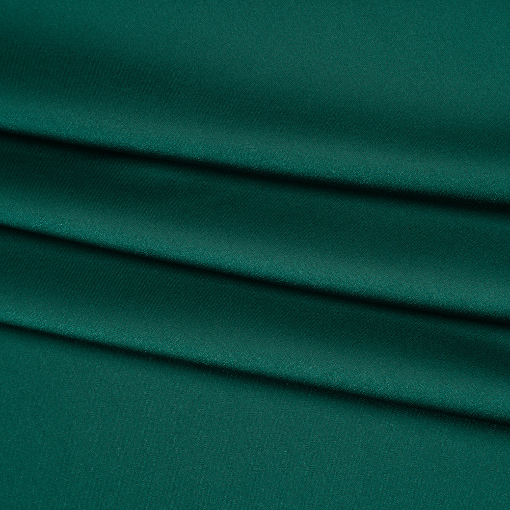 Stretch Polyester Charmeuse - Dark Teal - Mood Exclusive Junonia Collection - Folded