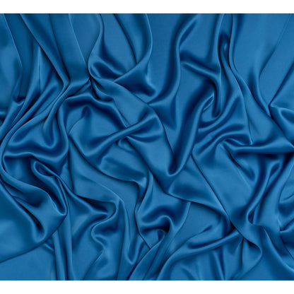 Stretch Polyester Charmeuse - Blue - Mood Exclusive Junonia Collection