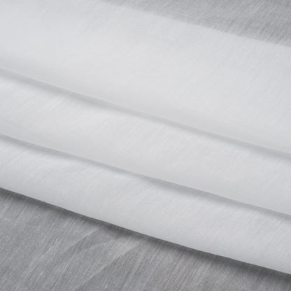 Silk and Cotton Voile - White - Mood Exclusive Callophrys Collection