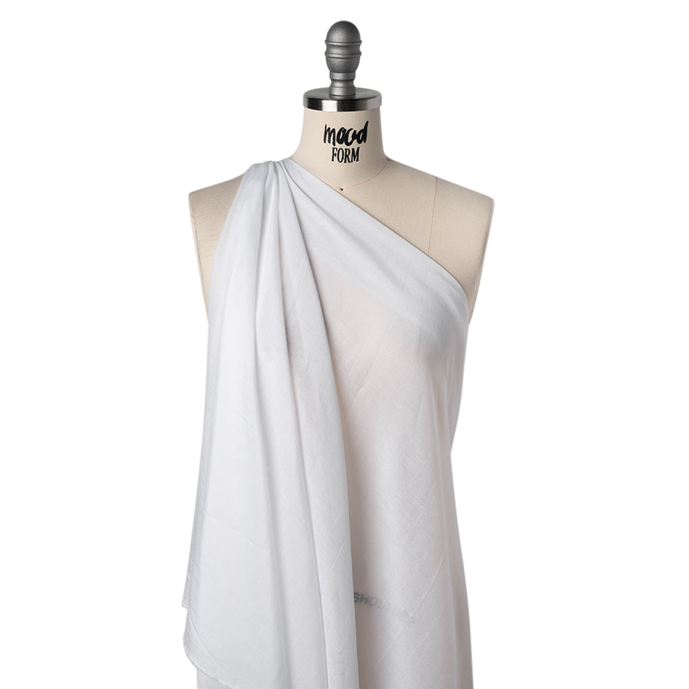 Silk and Cotton Voile - White - Mood Exclusive Callophrys Collection - Drape