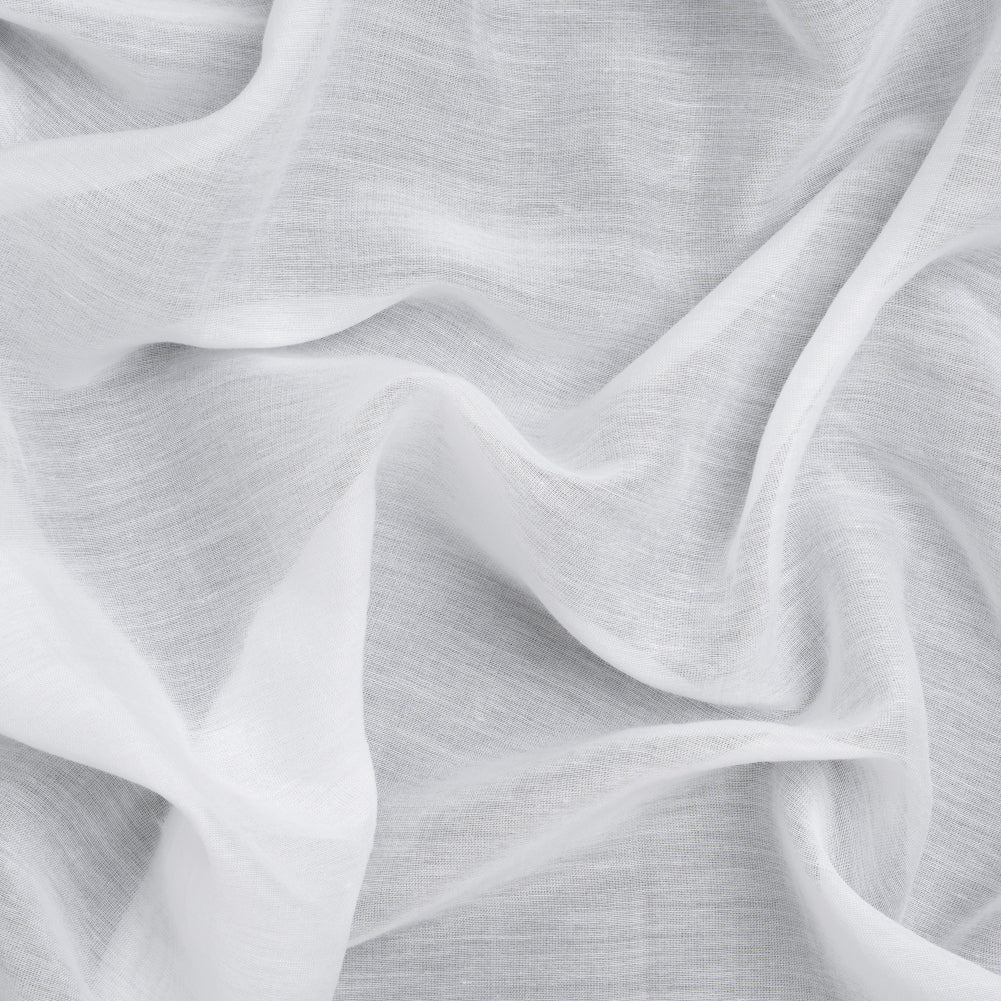 Silk and Cotton Voile - White - Mood Exclusive Callophrys Collection