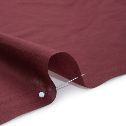 Silk and Cotton Voile - Burgundy - Mood Exclusive Callophrys Collection