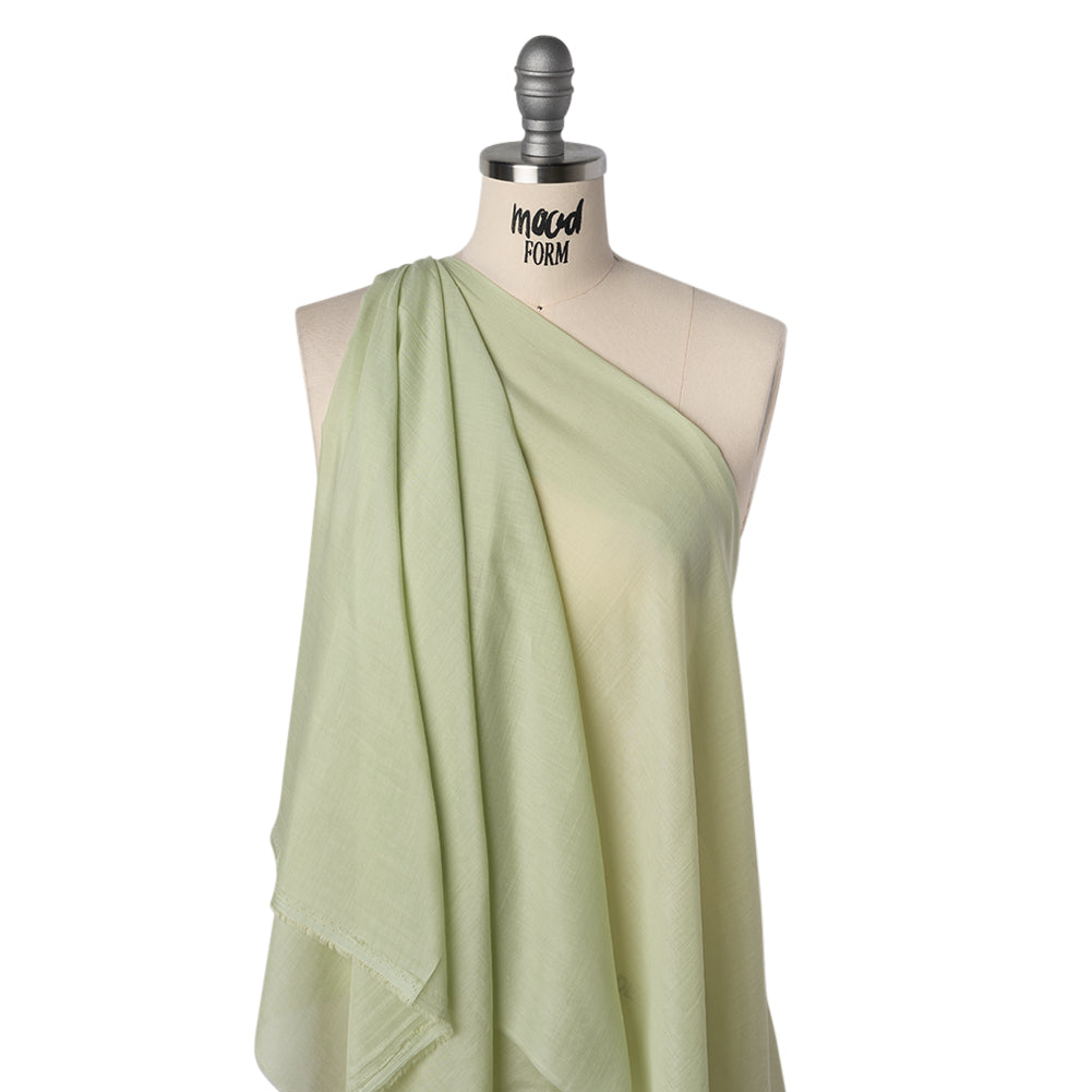 Silk and Cotton Voile - Celedon - Mood Exclusive Callophrys Collection - Drape