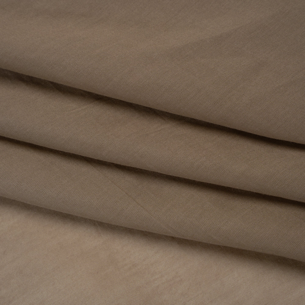 Silk and Cotton Voile - Taupe - Mood Exclusive Callophrys Collection - Folded