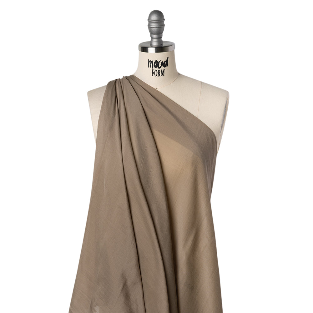 Silk and Cotton Voile - Taupe - Mood Exclusive Callophrys Collection - Drape