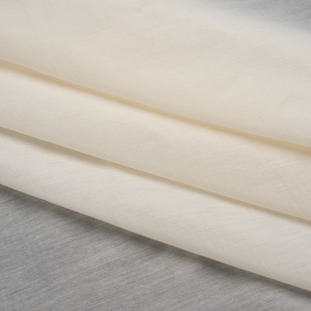 Silk and Cotton Voile - Ivory - Mood Exclusive Callophrys Collection - Folded