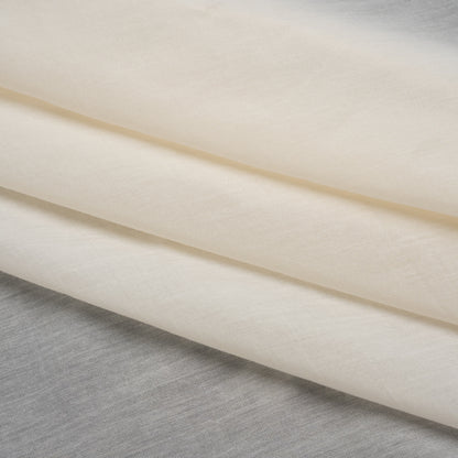 Silk and Cotton Voile - Ivory - Mood Exclusive Callophrys Collection