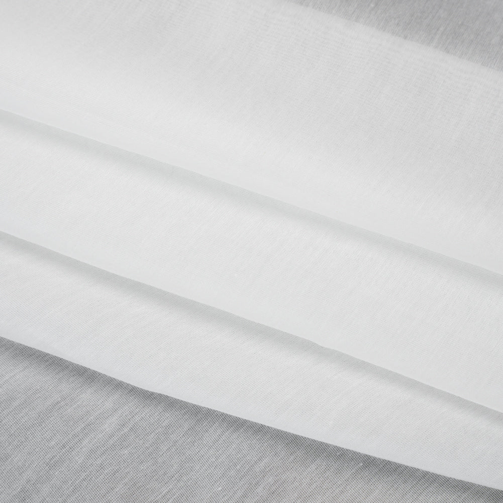 Silk and Cotton Voile - Off-White - Mood Exclusive Callophrys Collection - Folded