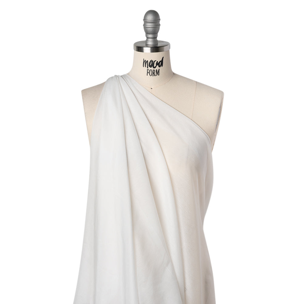 Silk and Cotton Voile - Off-White - Mood Exclusive Callophrys Collection - Drape
