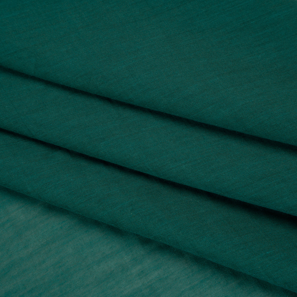 Silk and Cotton Voile - Dark Teal - Mood Exclusive Callophrys Collection - Folded