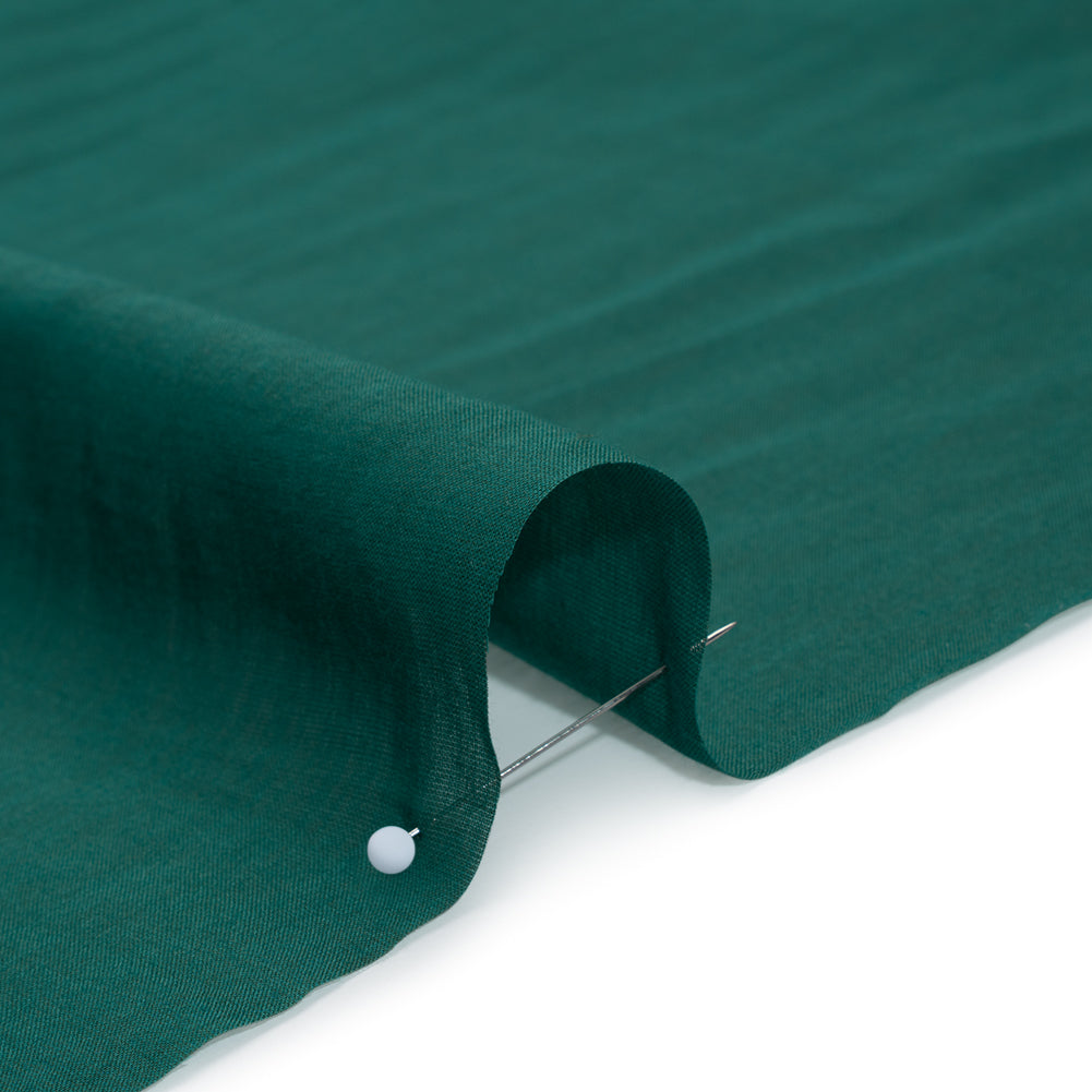 Silk and Cotton Voile - Dark Teal - Mood Exclusive Callophrys Collection - Detail