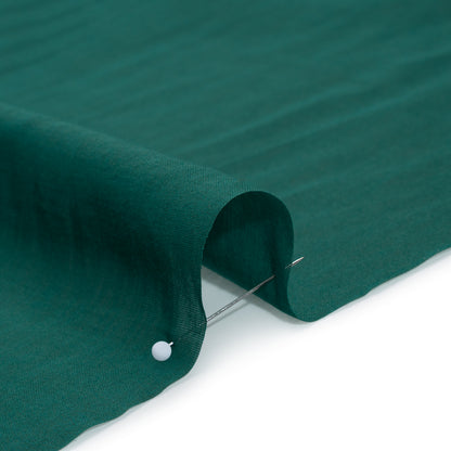 Silk and Cotton Voile - Dark Teal - Mood Exclusive Callophrys Collection