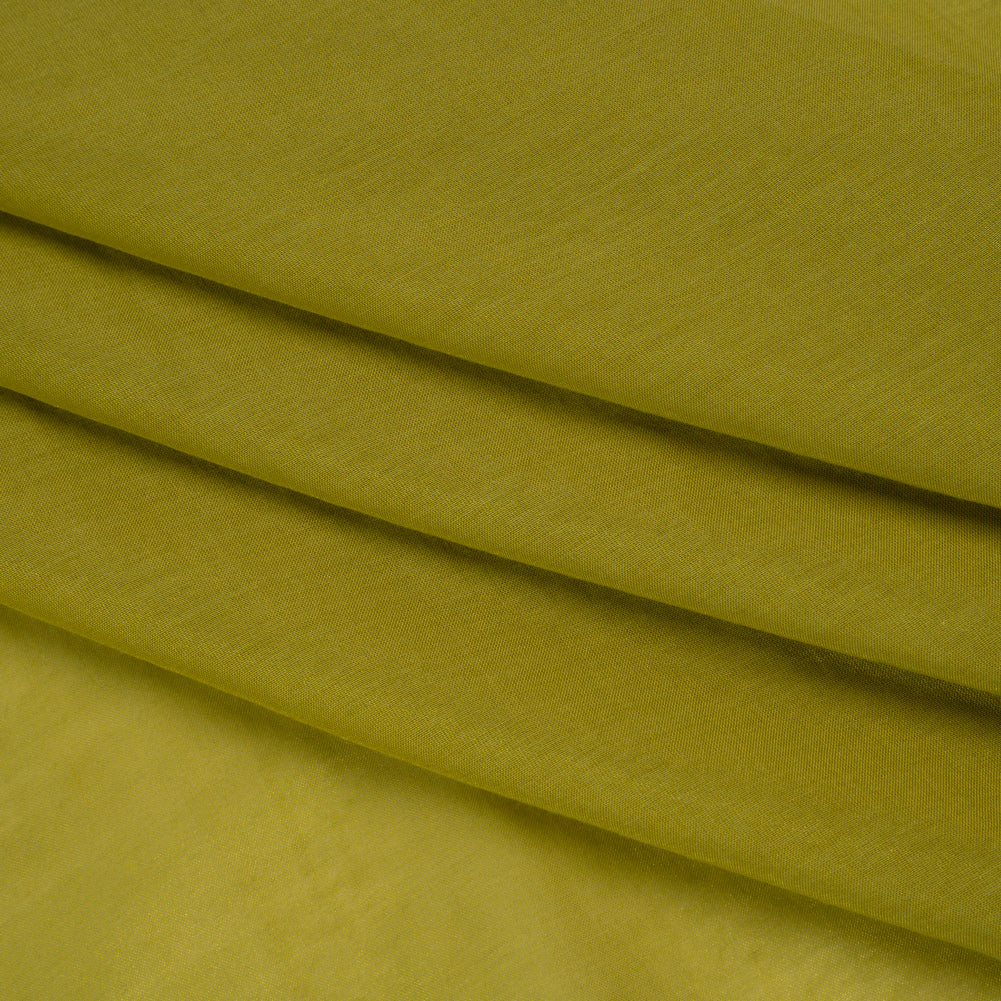 Silk and Cotton Voile - Kiwi Green - Mood Exclusive Callophrys Collection - Folded
