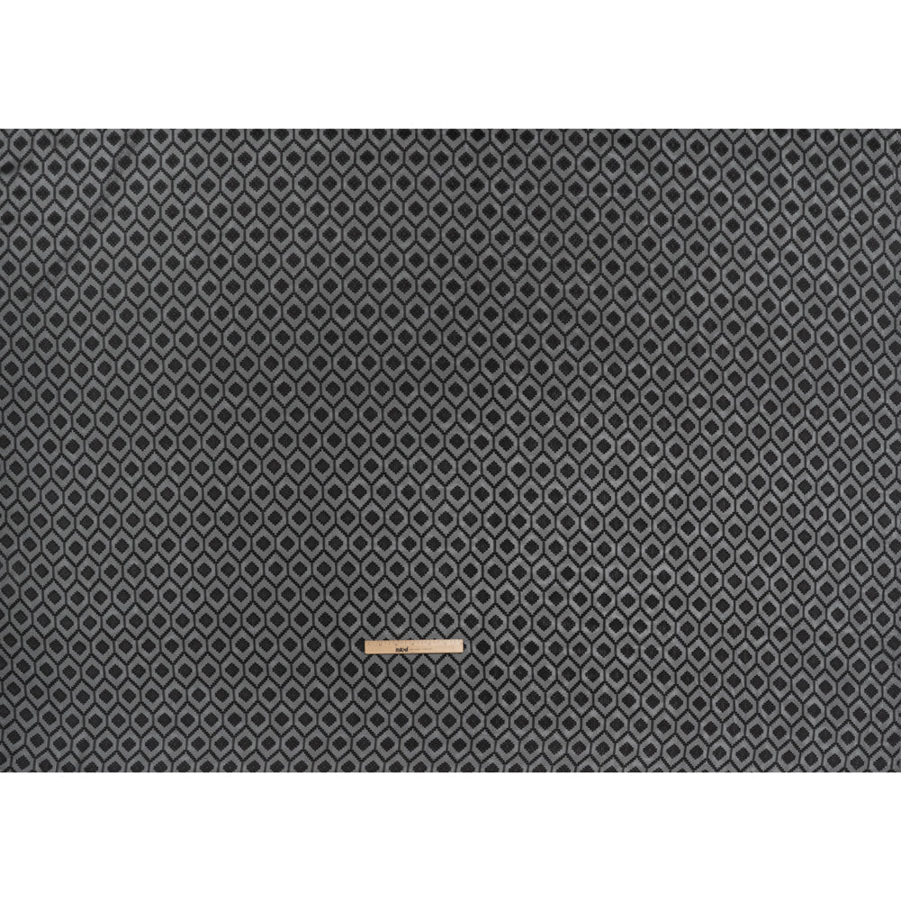 Geometric Burnout Polyester Woven - Black - Mood Exclusive Erynnis Collection - Full