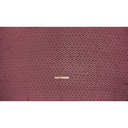 Geometric Burnout Polyester Woven - Burgundy - Mood Exclusive Erynnis Collection