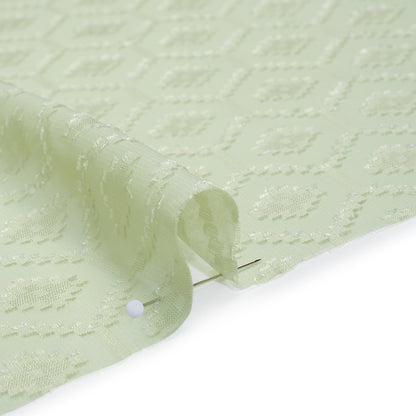 Geometric Burnout Polyester Woven - Celedon - Mood Exclusive Erynnis Collection