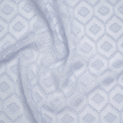 Geometric Burnout Polyester Woven - Light Blue - Mood Exclusive Erynnis Collection
