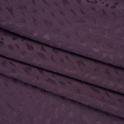 Sustainable Viscose Cheetah Spots Jacquard - Shadow Purple - Mood Exclusive Zerene Collection