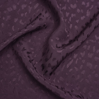 Sustainable Viscose Cheetah Spots Jacquard - Shadow Purple - Mood Exclusive Zerene Collection