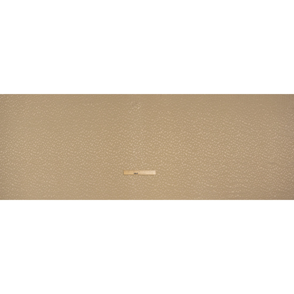 Sustainable Viscose Cheetah Spots Jacquard - Natural - Mood Exclusive Zerene Collection - Full