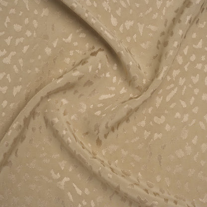 Sustainable Viscose Cheetah Spots Jacquard - Natural - Mood Exclusive Zerene Collection