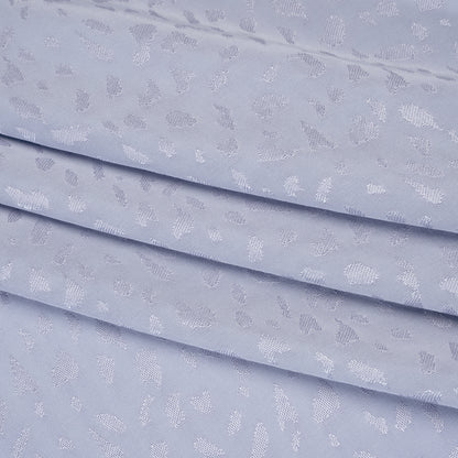 Sustainable Viscose Cheetah Spots Jacquard - Light Blue - Mood Exclusive Zerene Collection