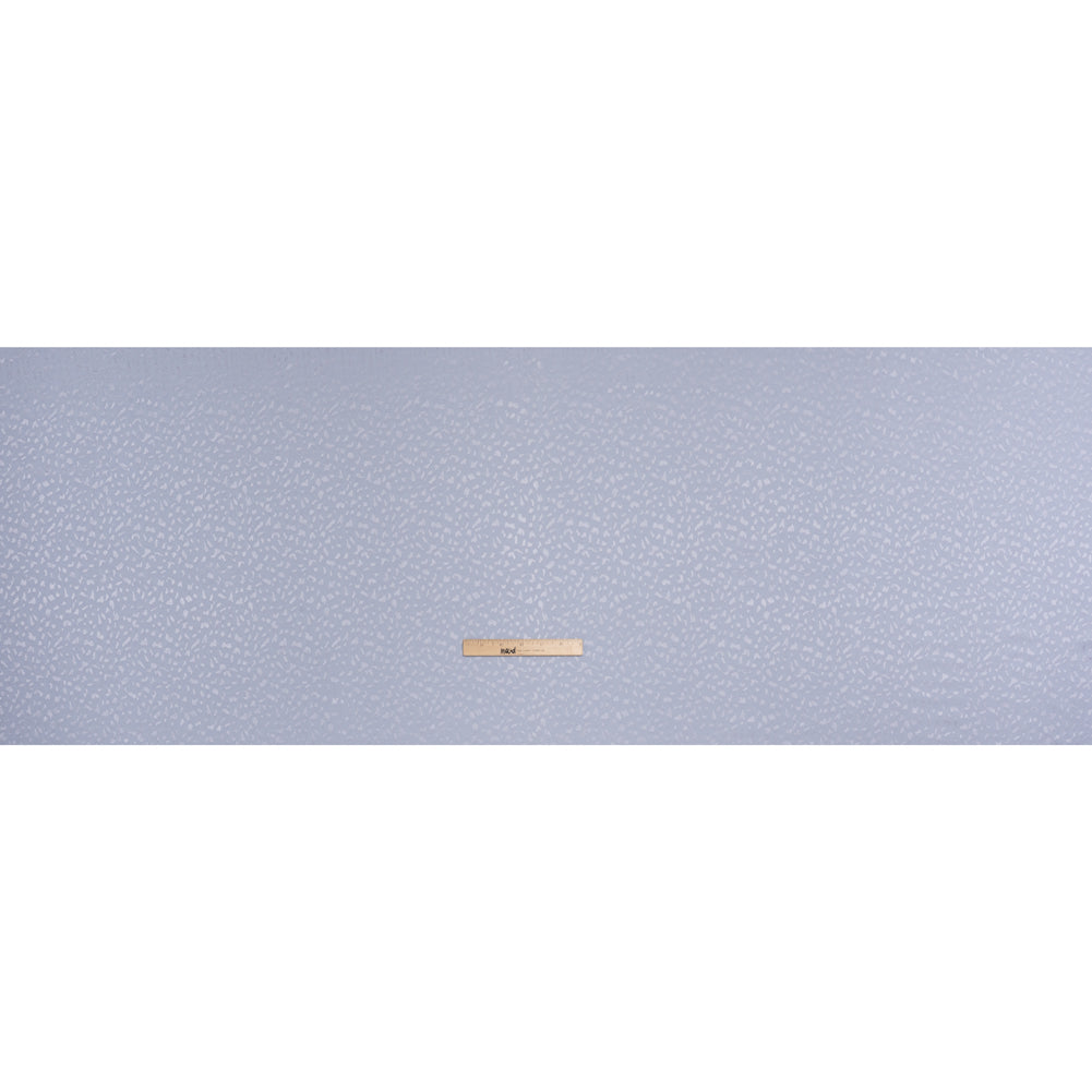 Sustainable Viscose Cheetah Spots Jacquard - Light Blue - Mood Exclusive Zerene Collection - Full