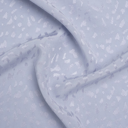 Sustainable Viscose Cheetah Spots Jacquard - Light Blue - Mood Exclusive Zerene Collection
