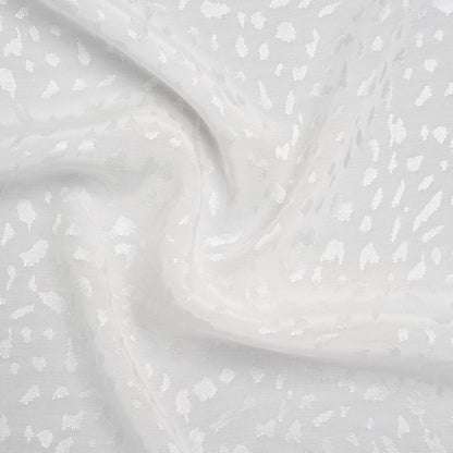 Sustainable Viscose Cheetah Spots Jacquard - Off-White - Mood Exclusive Zerene Collection